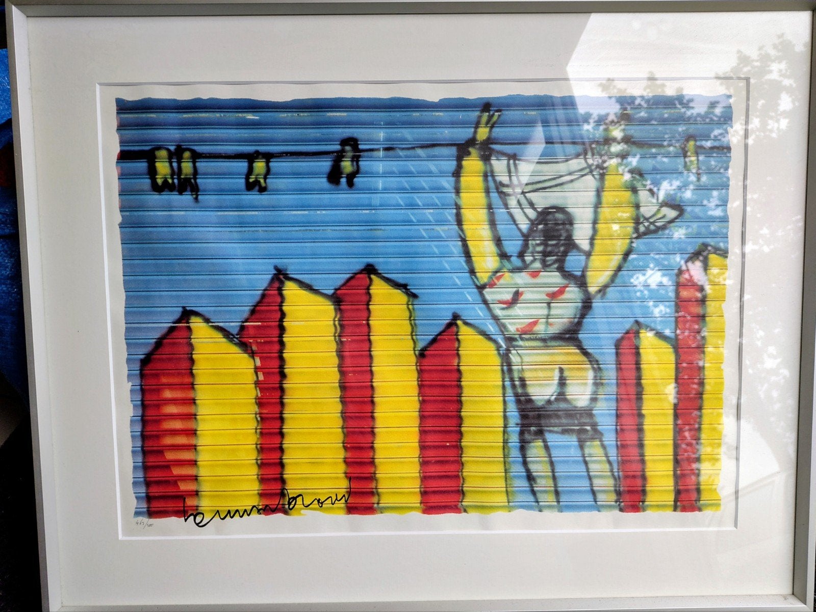 Herman Brood, genummerd, Ingelijst, Ophalen of Verzenden, Personages en Fantasiefiguren, Lithografie