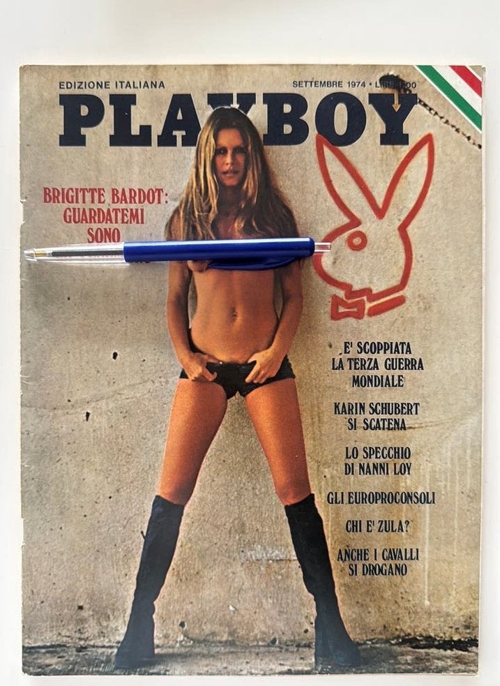4 x playboy uit 1974 waaronder colletors item brigittebardot, Ophalen of Verzenden, Zo goed als nieuw, Mode algemeen