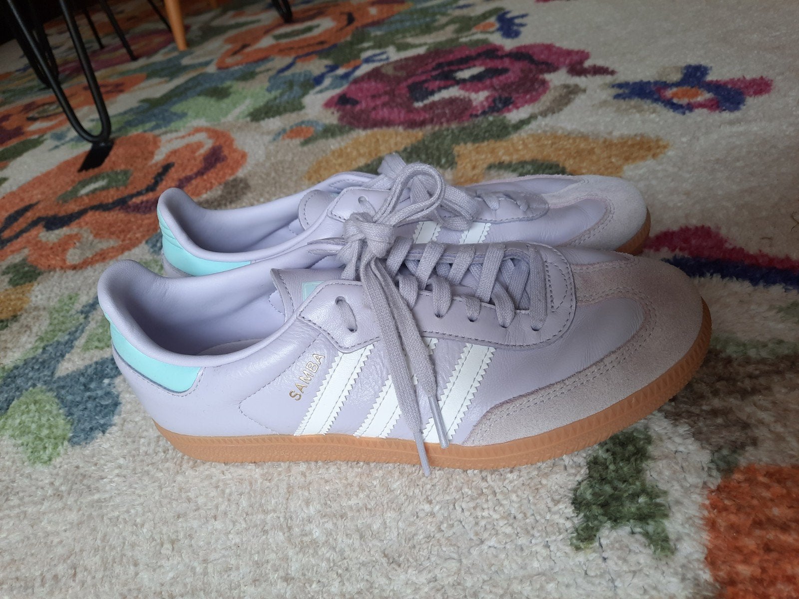 Adidas Samba sneakers, lila, maat 39 1/3- Zo goed als nieuw, Overige kleuren, Verzenden, Adidas, Sneakers of Gympen