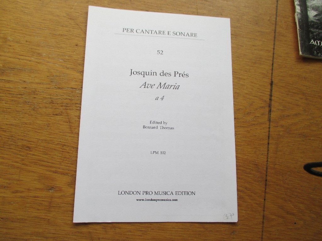 Josquin des prés - ave maria, Gebruikt, Zang, Ophalen of Verzenden, Religie en Gospel