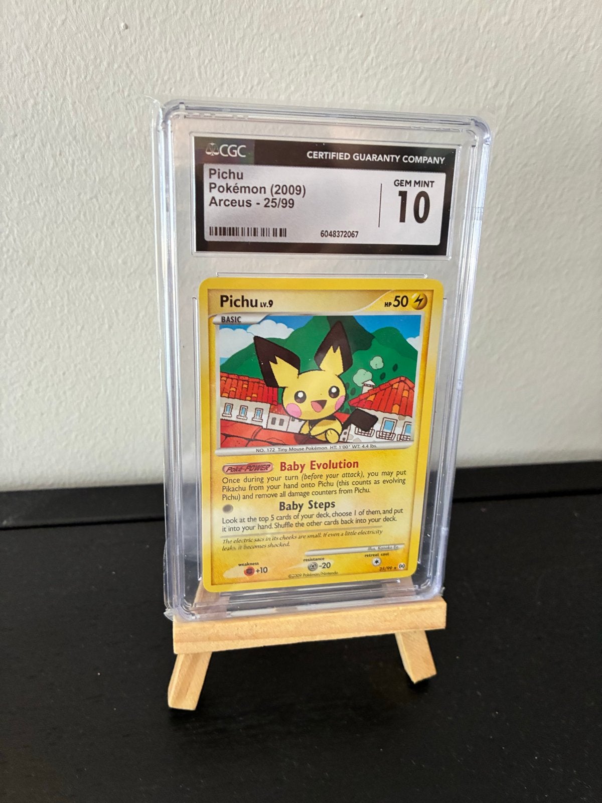 Pichu Pokémon (2009) Arceus - 25/99 CGC Gem Mint 10, Hobby en Vrije tijd, Ophalen of Verzenden, Zo goed als nieuw, Losse kaart
