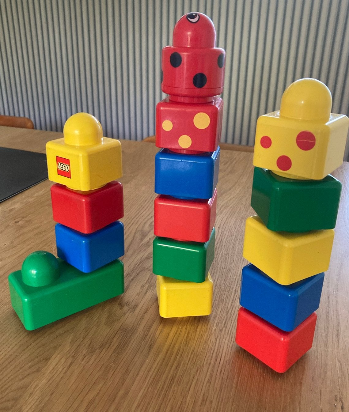Lego Primo Duplo blokken met rammelblokje lieveheersbeest, Ophalen of Verzenden, Gebruikt, Losse stenen, Lego Primo