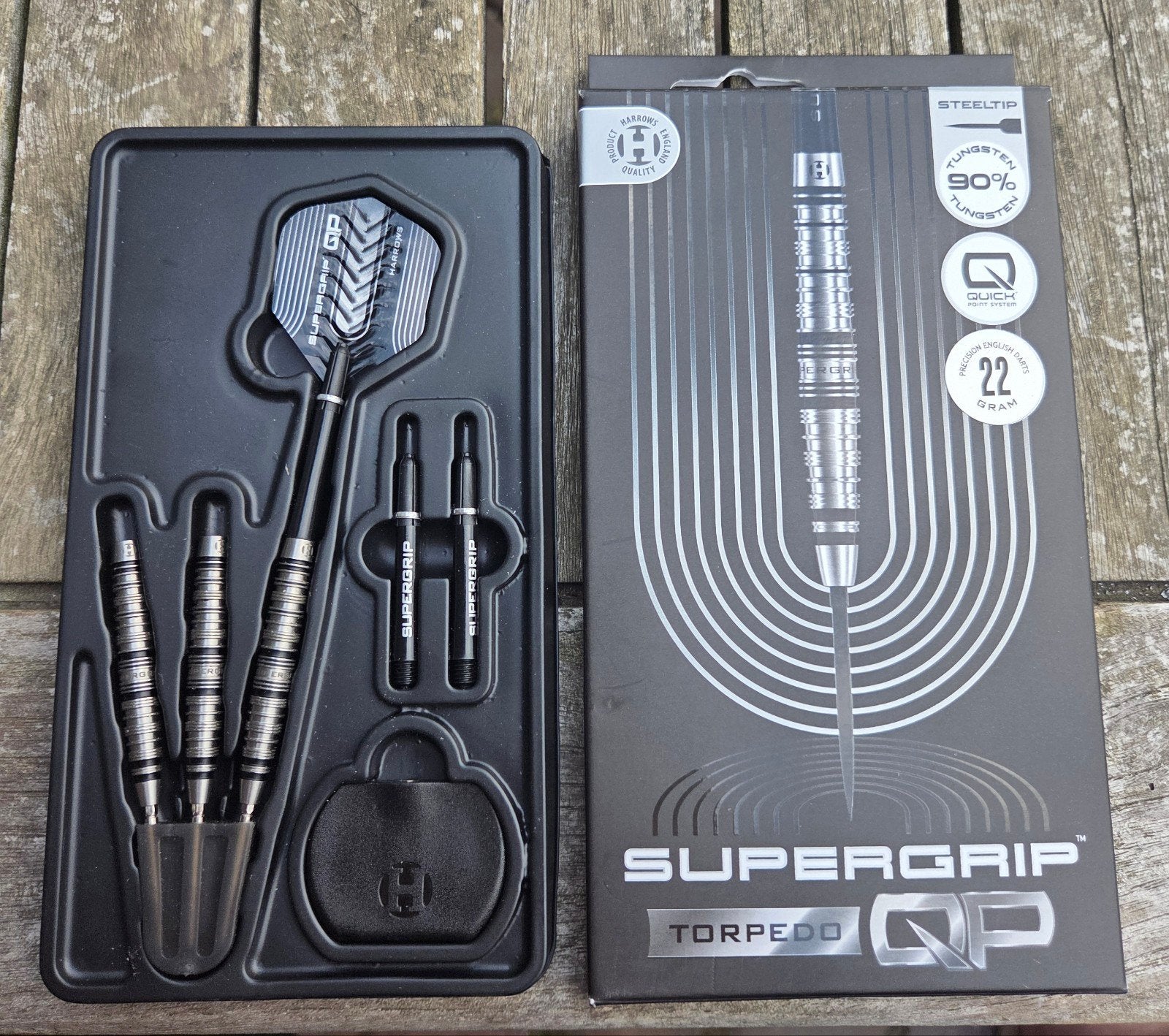 Harrows Supergrip Darts 22g Quick Points, Ophalen of Verzenden, Zo goed als nieuw, Pijlen