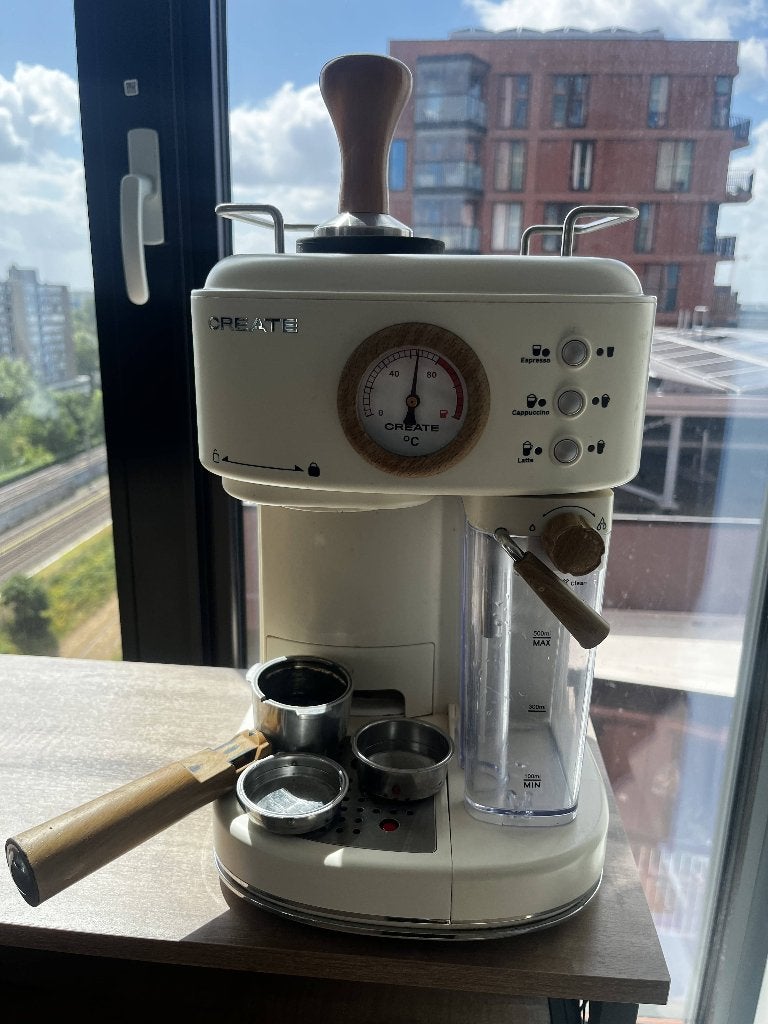 Espresso Machine + koffie Grinder + Kettle, Witgoed en Apparatuur, Koffiezetapparaten, Ophalen, Zo goed als nieuw, Espresso apparaat