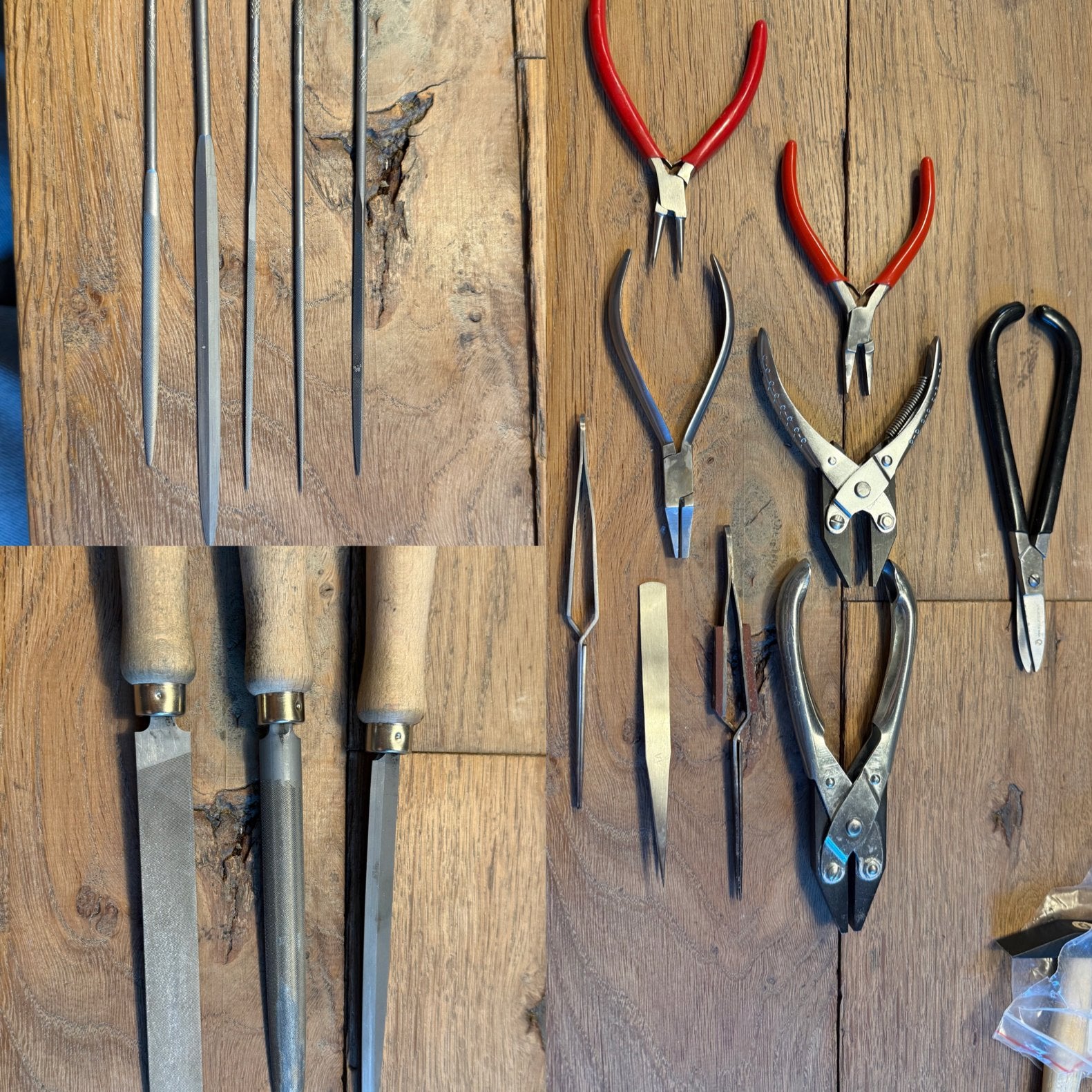 Gereedschap set voor goudsmeden, Ophalen of Verzenden, Gebruikt, Vijl/Rasp, Overige merken