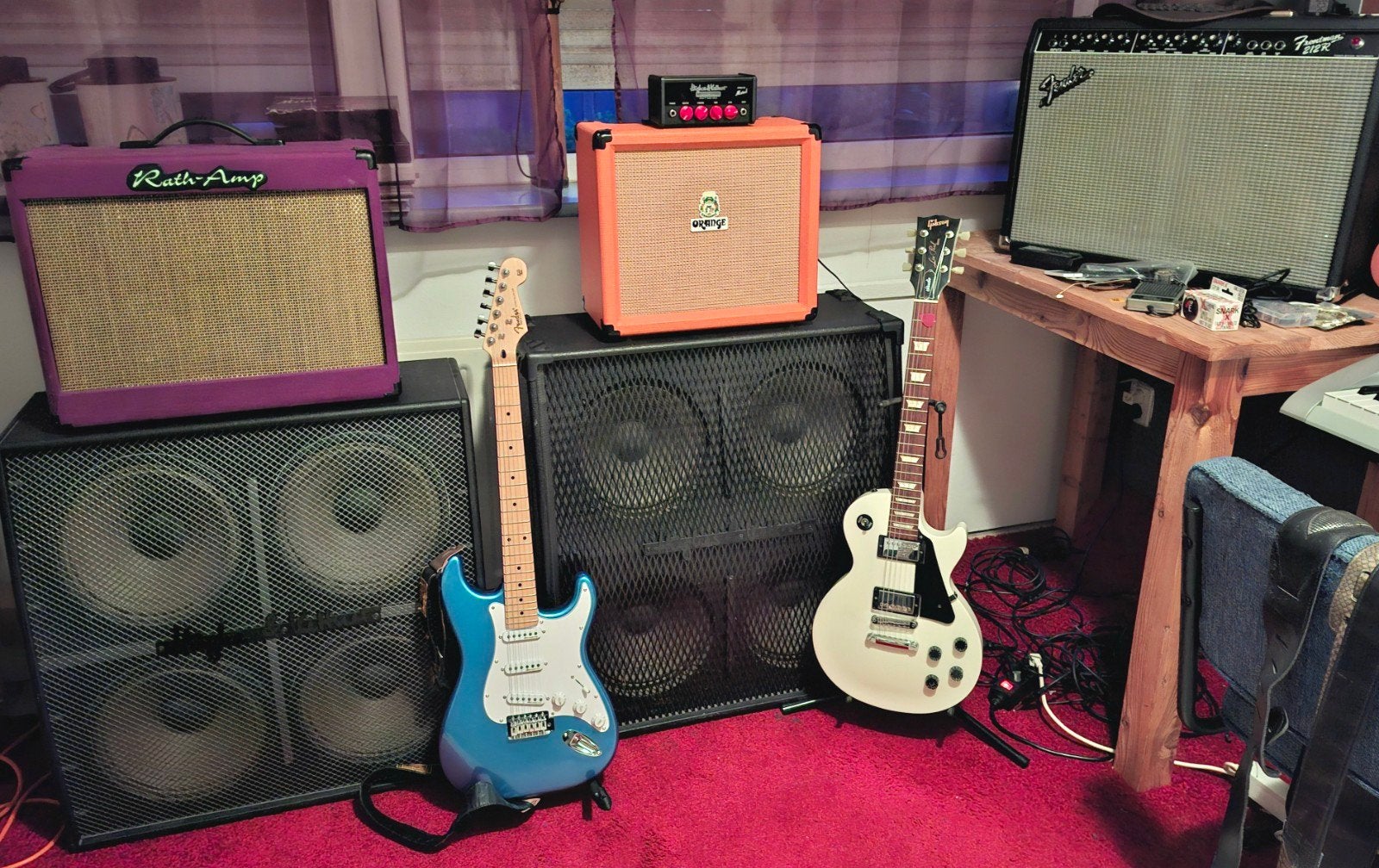 Div versterkers en cabinets (Rath Amp, Fender, Orange, H+K, Ophalen, Minder dan 50 watt