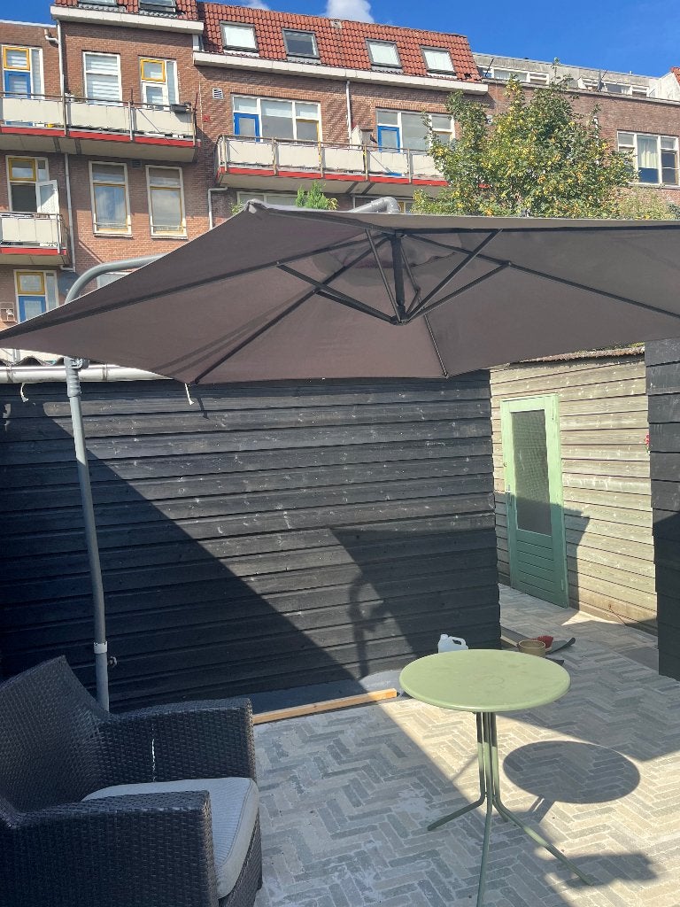 Zweefparasol, Tuin en Terras, Ophalen, Gebruikt, 2 tot 3 meter, Zweefparasol