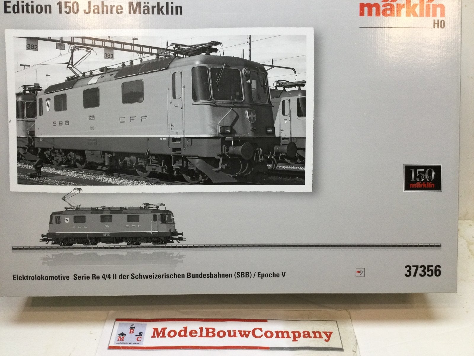 Marklin 37356 E Lok SBB SERIE Re 4/4 II MFX, Wisselstroom, Locomotief, Ophalen of Verzenden, Zo goed als nieuw