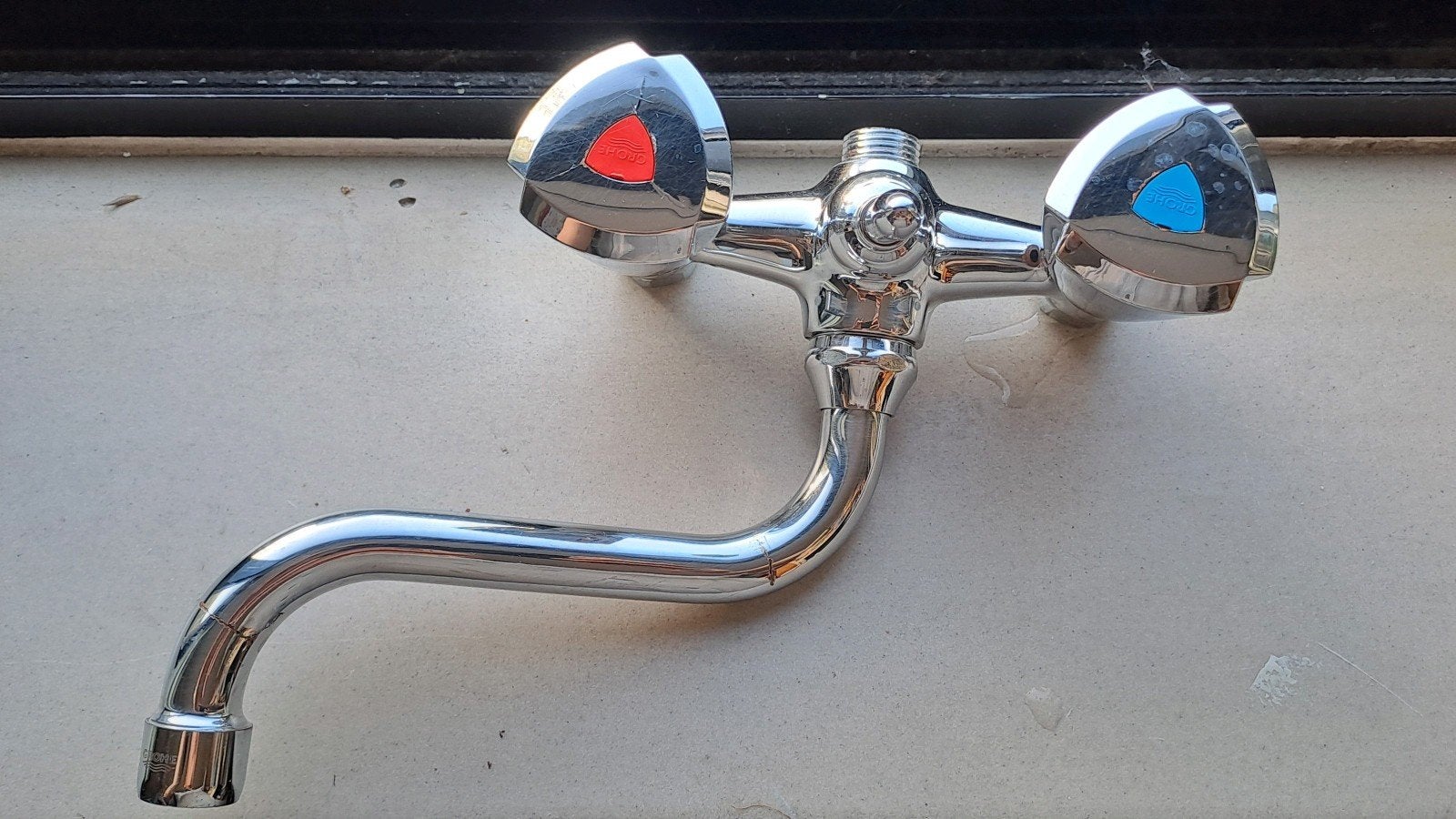 Grohe Costa Kraan 12cm - Chroom GRATIS, Doe-het-zelf en Verbouw, Sanitair, Ophalen, Gebruikt, Chroom, Kraan