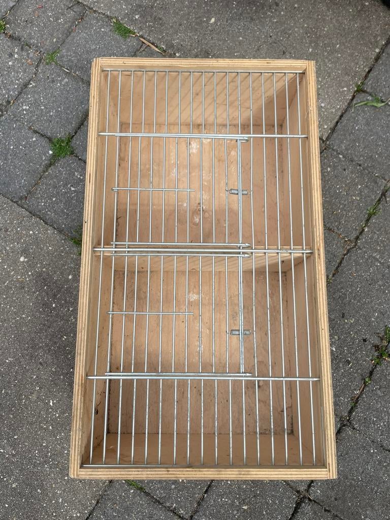 Vervoerskooi voor vogels, Dieren en Toebehoren, Ophalen of Verzenden, Zo goed als nieuw, Hout, Vogelkooi