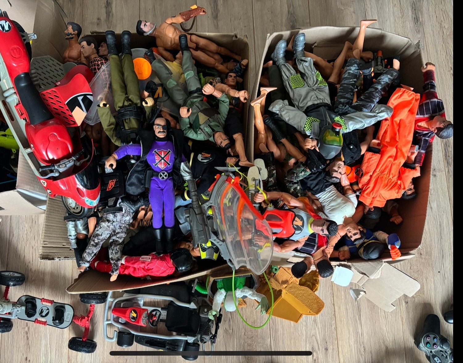 Grote Action Man verzameling 100 poppen + accessoires, Ophalen, Gebruikt