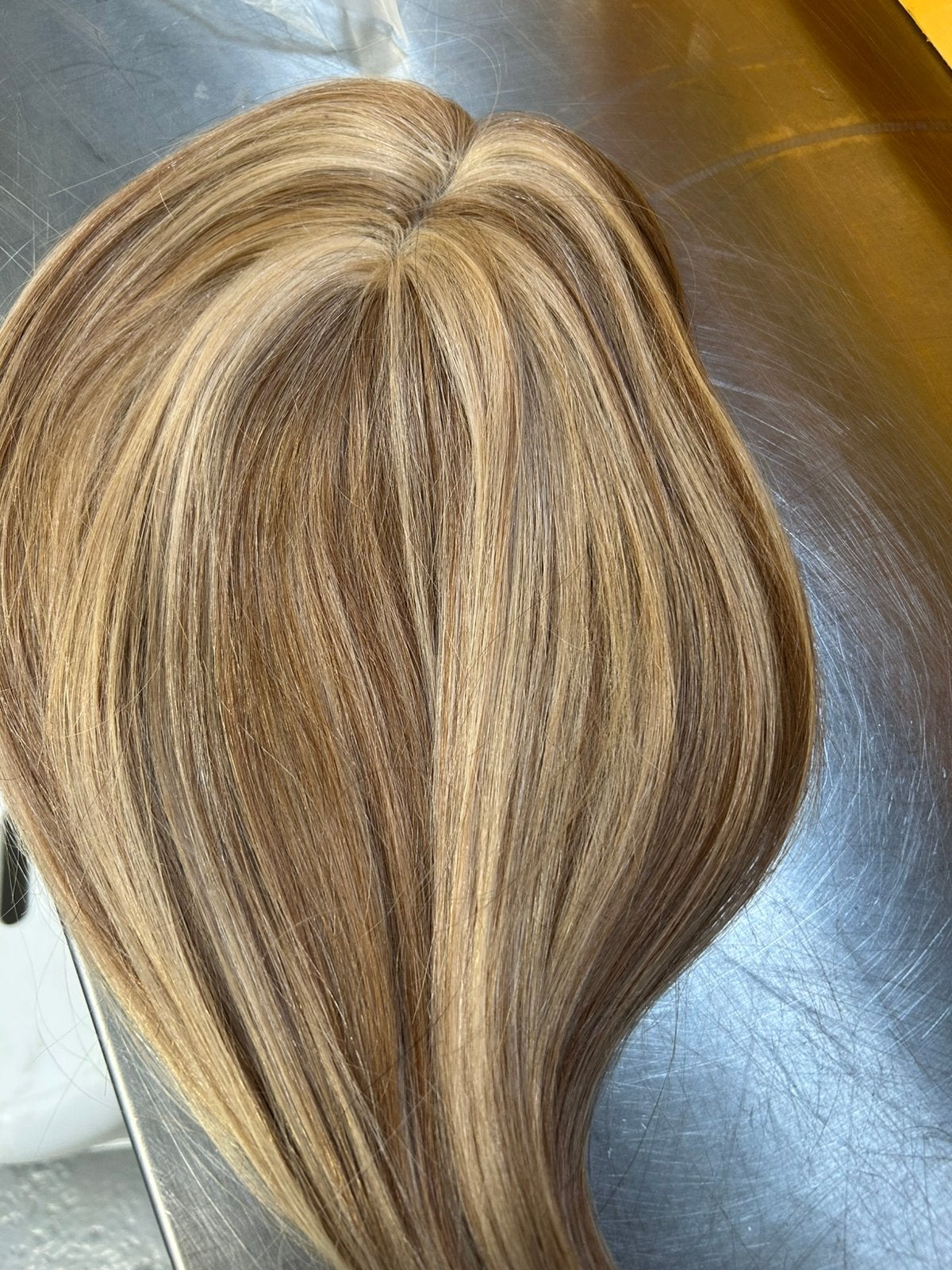Echthaar Topper Human Hair Toupet Pruik nu met 30%Korting, Ophalen of Verzenden, Nieuw, Pruik of Haarverlenging