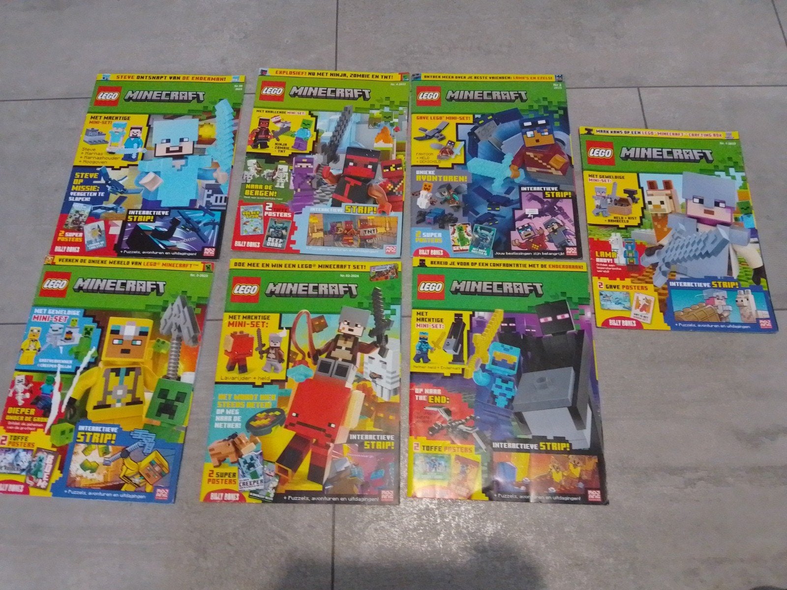 Lego Minecraft tijdschriften, Ophalen of Verzenden, Zo goed als nieuw, Overige typen