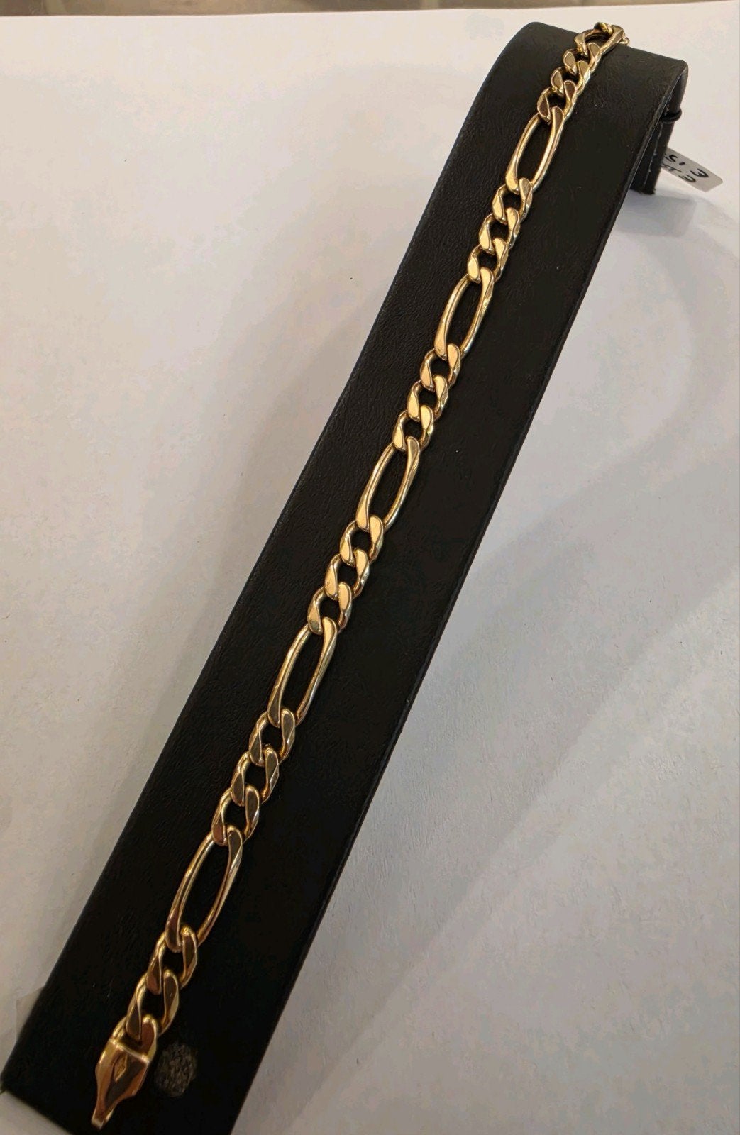 14 karaats gouden Figaro schakel armband geelgoud, Ophalen of Verzenden, Zo goed als nieuw, Goud, Goud