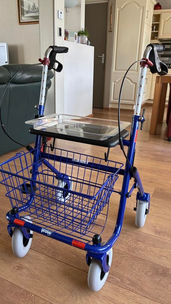 Provo rollator met mandje en dienblad, Diversen, Rollators, Ophalen, Nieuw