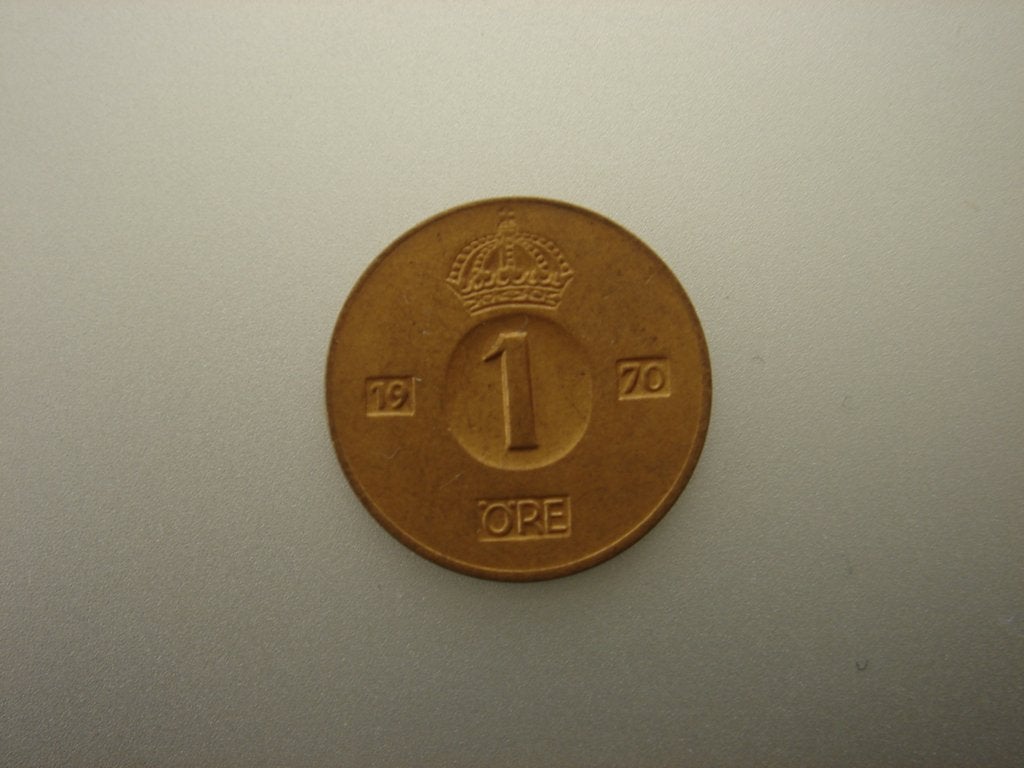 1 ore 1970 uit Zweden, Ophalen of Verzenden, Overige landen, Losse munt