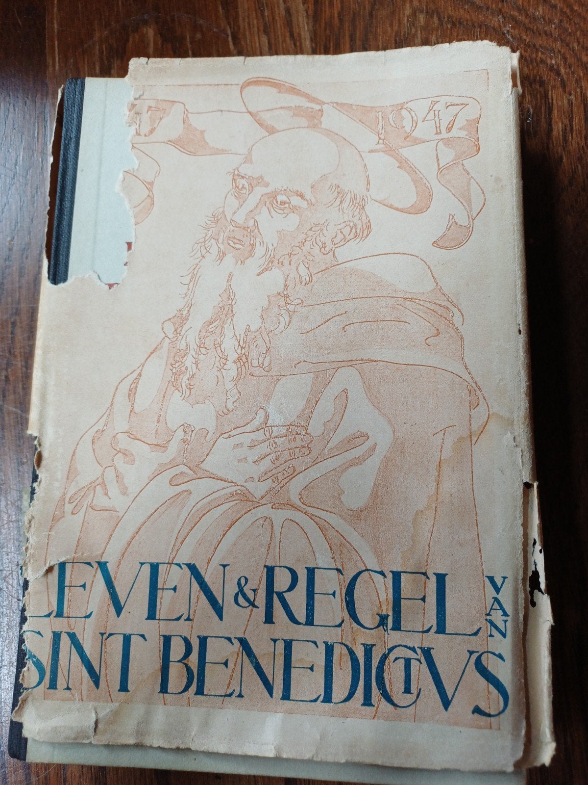 L17 Leven & Regel van Sint Benedictus - Antiek Religieus Boe, Boeken, Ophalen of Verzenden