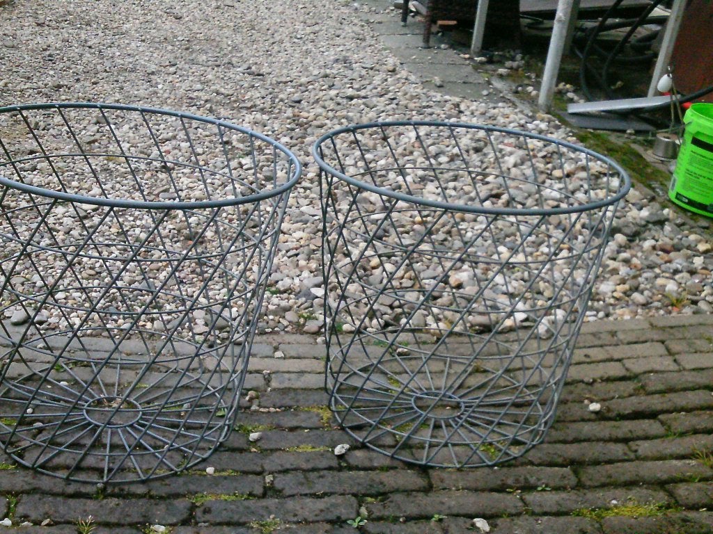 2 manden voor bijv hout, Ophalen, Gebruikt, Mand, Rond