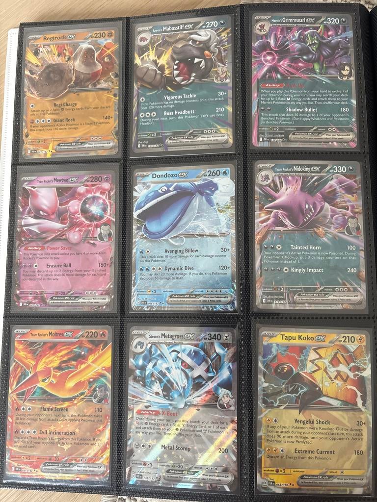 Pokémon kaarten EX team rocket, Ophalen of Verzenden, Gebruikt, Meerdere kaarten