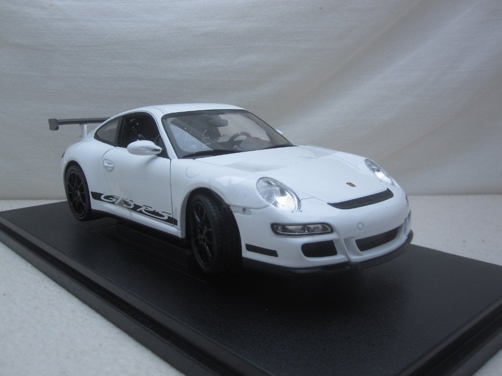 Porsche 911 / 997 GT3 RS 2007 Wit 1:18 Welly, Hobby en Vrije tijd, Modelauto's | 1:18, Ophalen of Verzenden, Nieuw, Auto, Welly