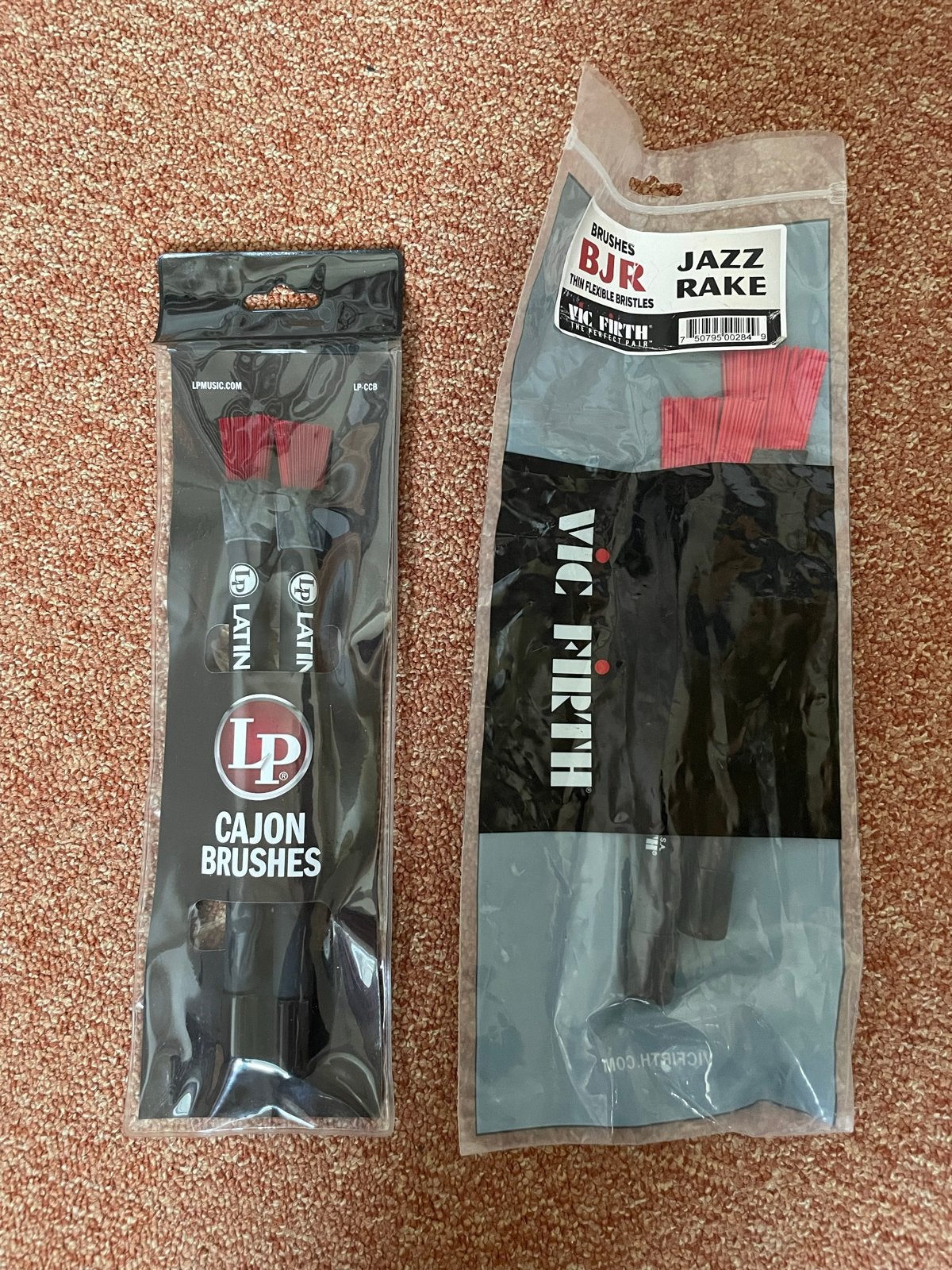 LP Cajon Brushes & Vic Firth Jazz Rake Brushes, Ophalen of Verzenden, Nieuw, Overige merken