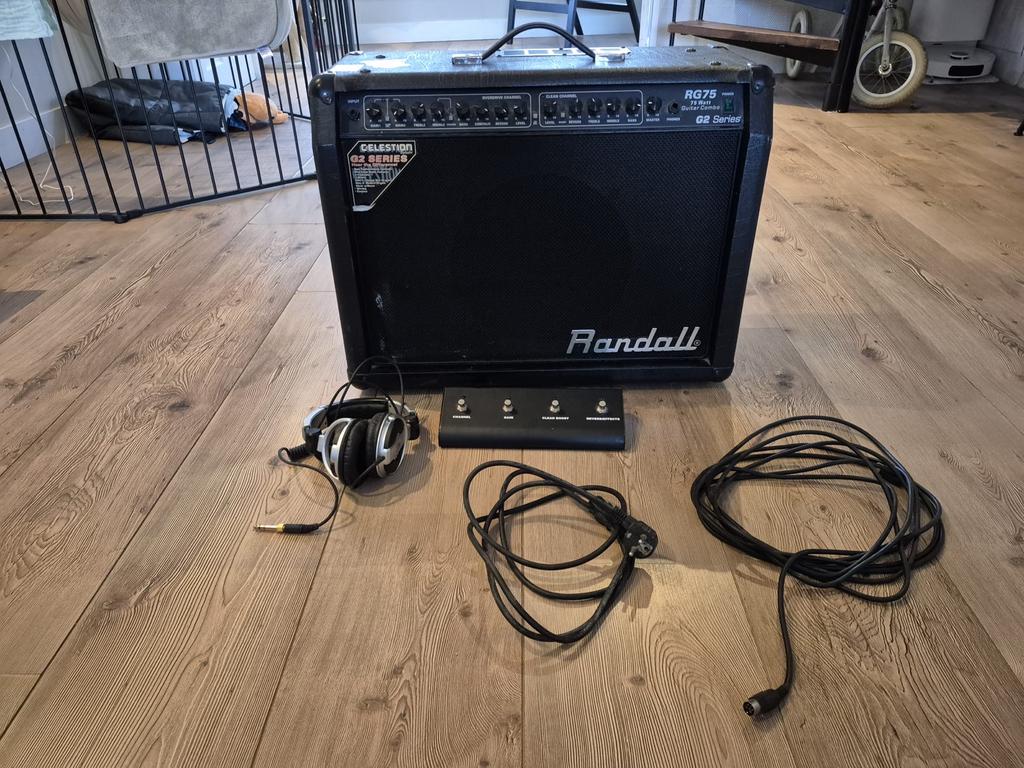 Randall RG75 G2 Gitaarversterker met Footswitch&Koptelefoon, Ophalen, Gebruikt, Gitaar, 50 tot 100 watt