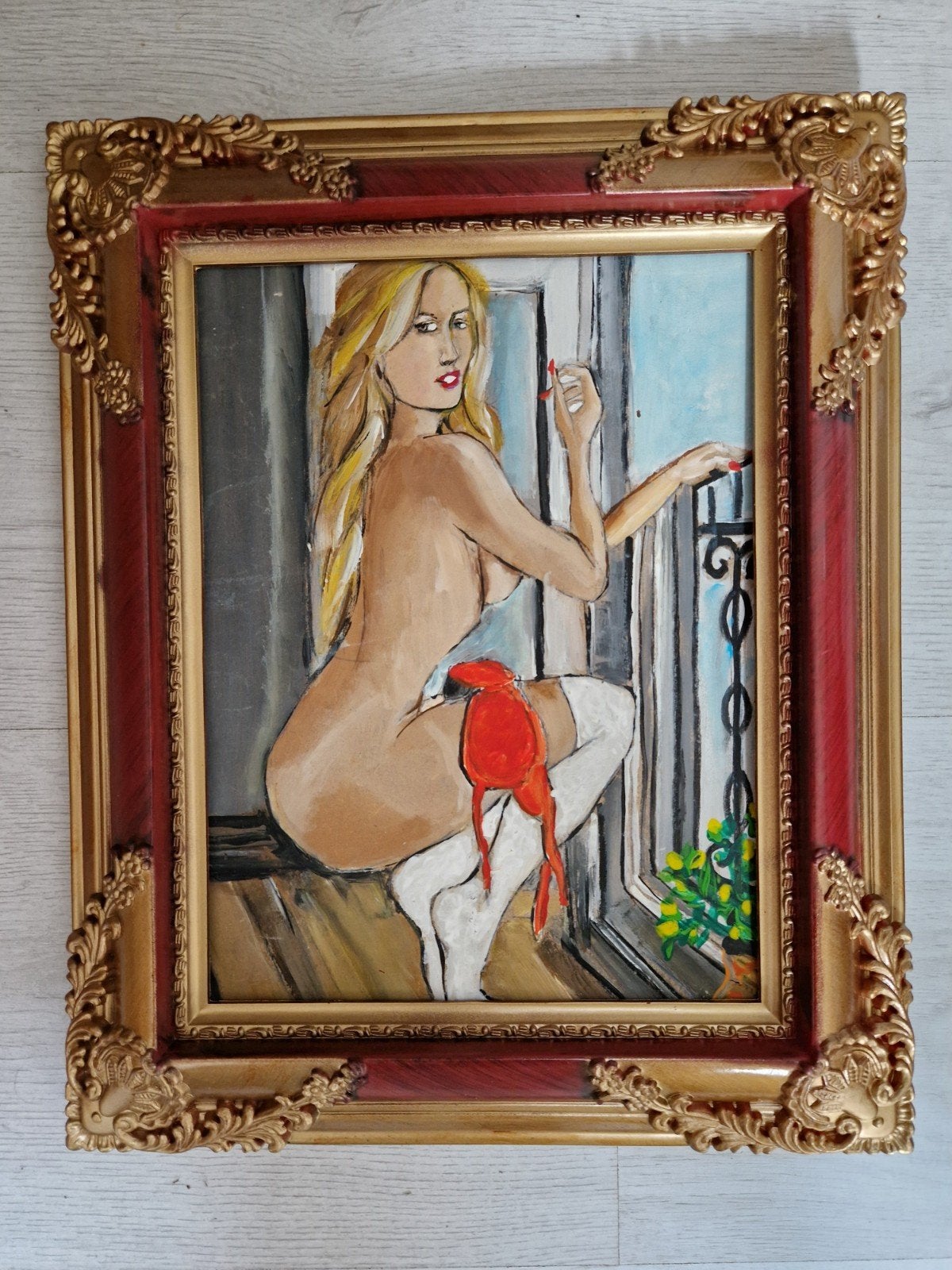 naakt portret, Antiek en Kunst, Ophalen of Verzenden