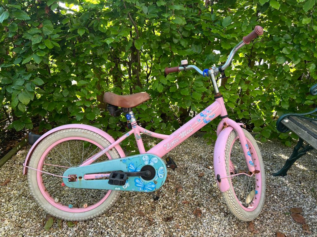 18 inch roze meisjesfiets Popal, Ophalen, Gebruikt, 18 inch