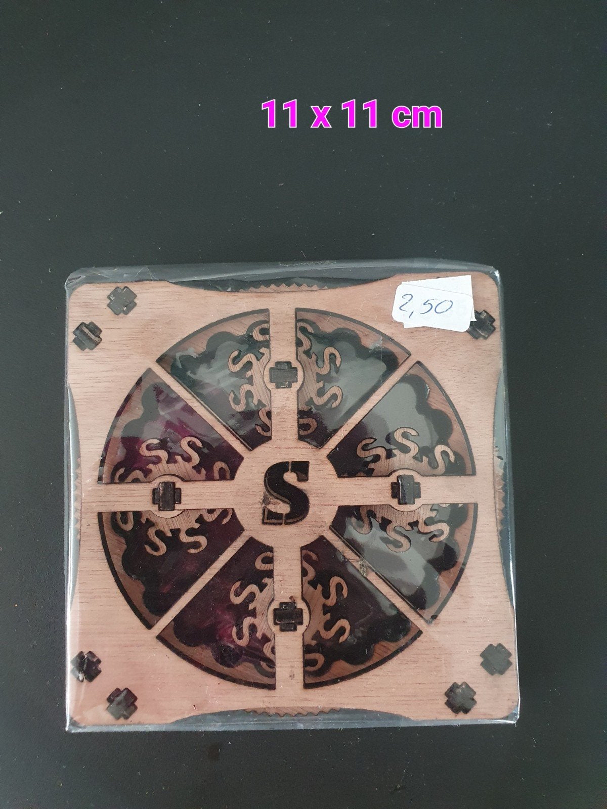 Handgemaakt houten ornament met draaiend rad, Ophalen of Verzenden, Nieuw