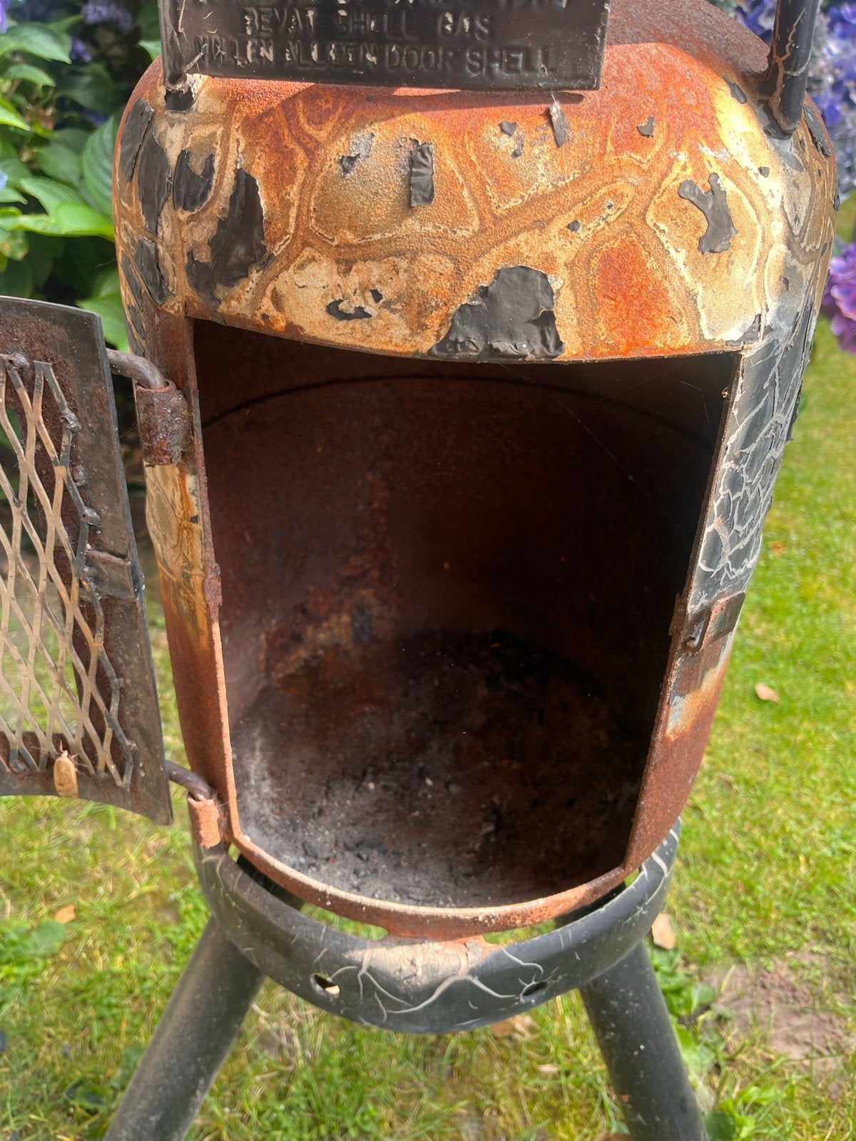 Robuuste vuurton/vuurkorf voor gezellige avonden, Tuin en Terras, Ophalen, Gebruikt, Vuurton