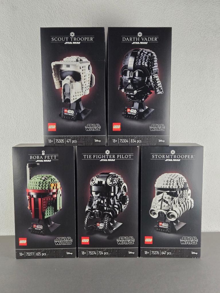 Lego - Star Wars - Helmet Collection - 5 Stuks, Ophalen, Lego, Nieuw, Complete set