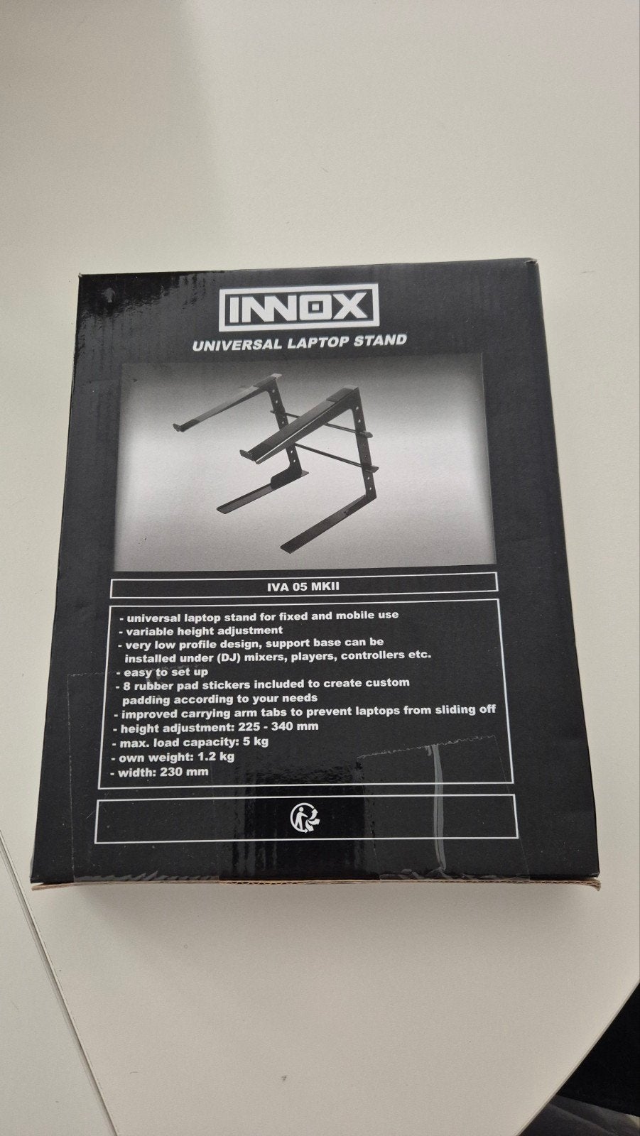 Innox IVA 05 MKII Universele Laptop Standaard, Ophalen of Verzenden, Nieuw, Innox, In hoogte verstelbaar