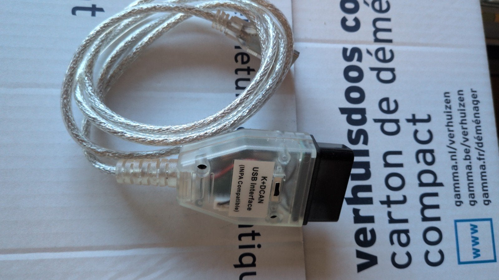 BMW diagnosekabel K+DCAN met software (BMW1, BMW2, BMW3), Ophalen of Verzenden, Gebruikt, BMW