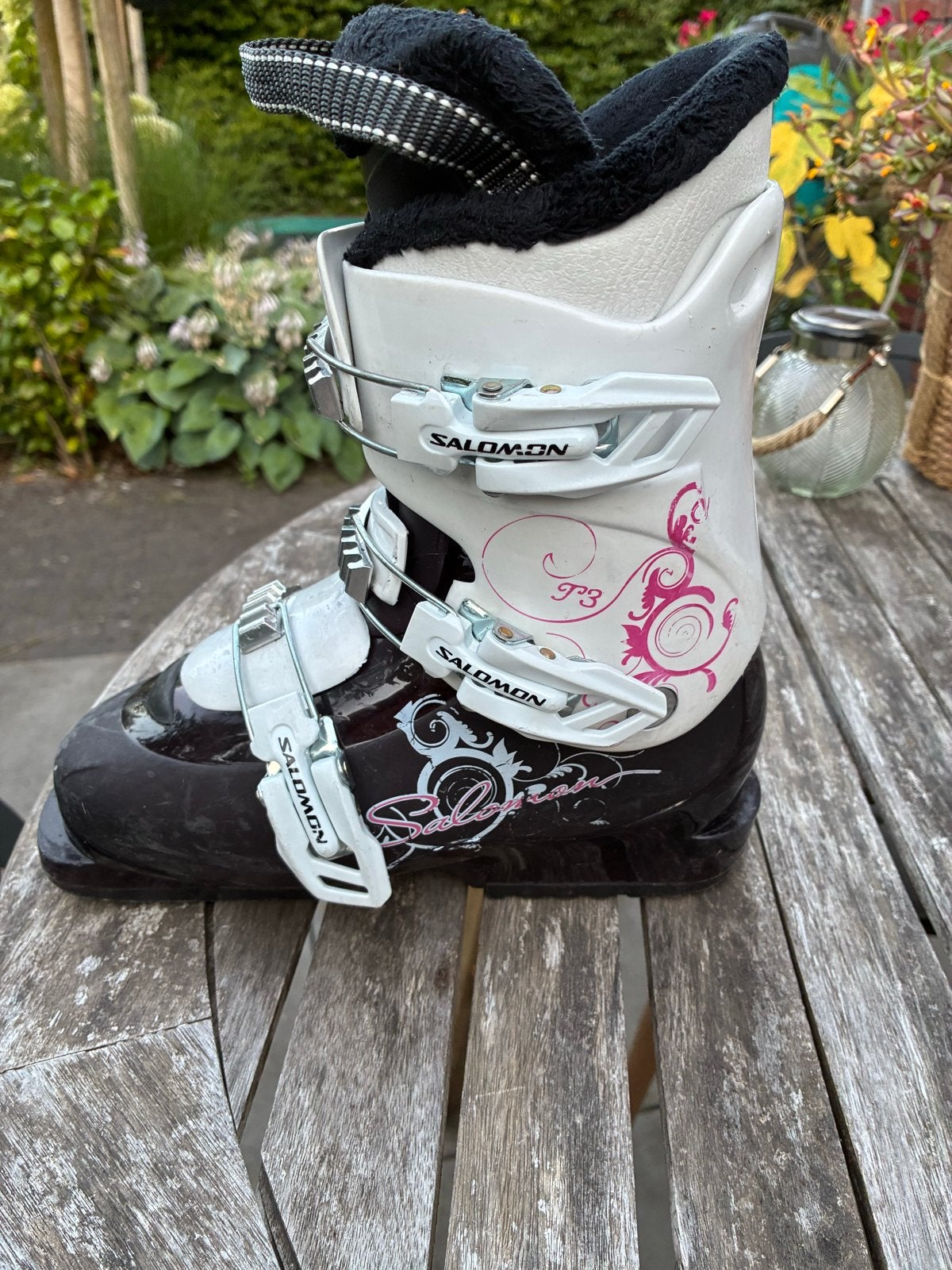 Salomon T3 skischoenen - 22/22,5 (Schoenmaat 36), Ophalen, Skiën, Schoenen, Salomon