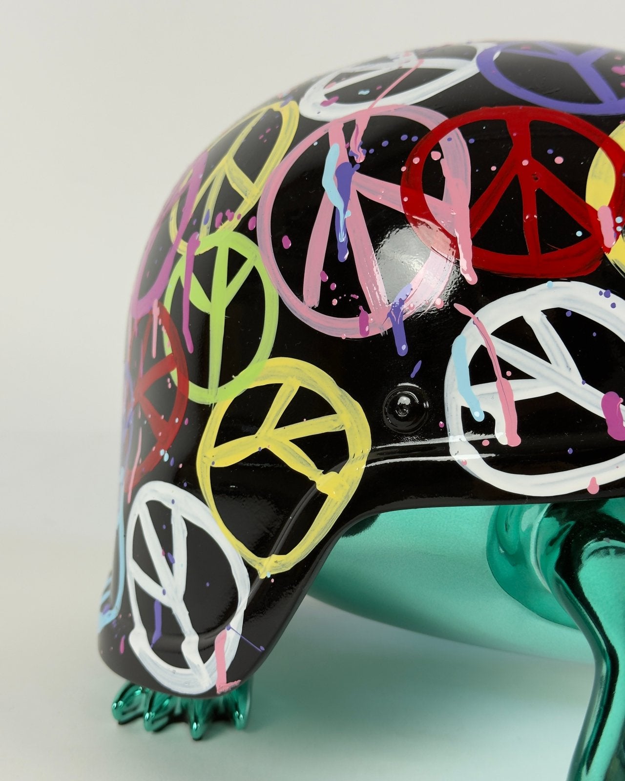 Diederik van Apple - Golden Peace Turtle Peace, Ophalen, Meerkleurig, Overige materialen, 25 cm
