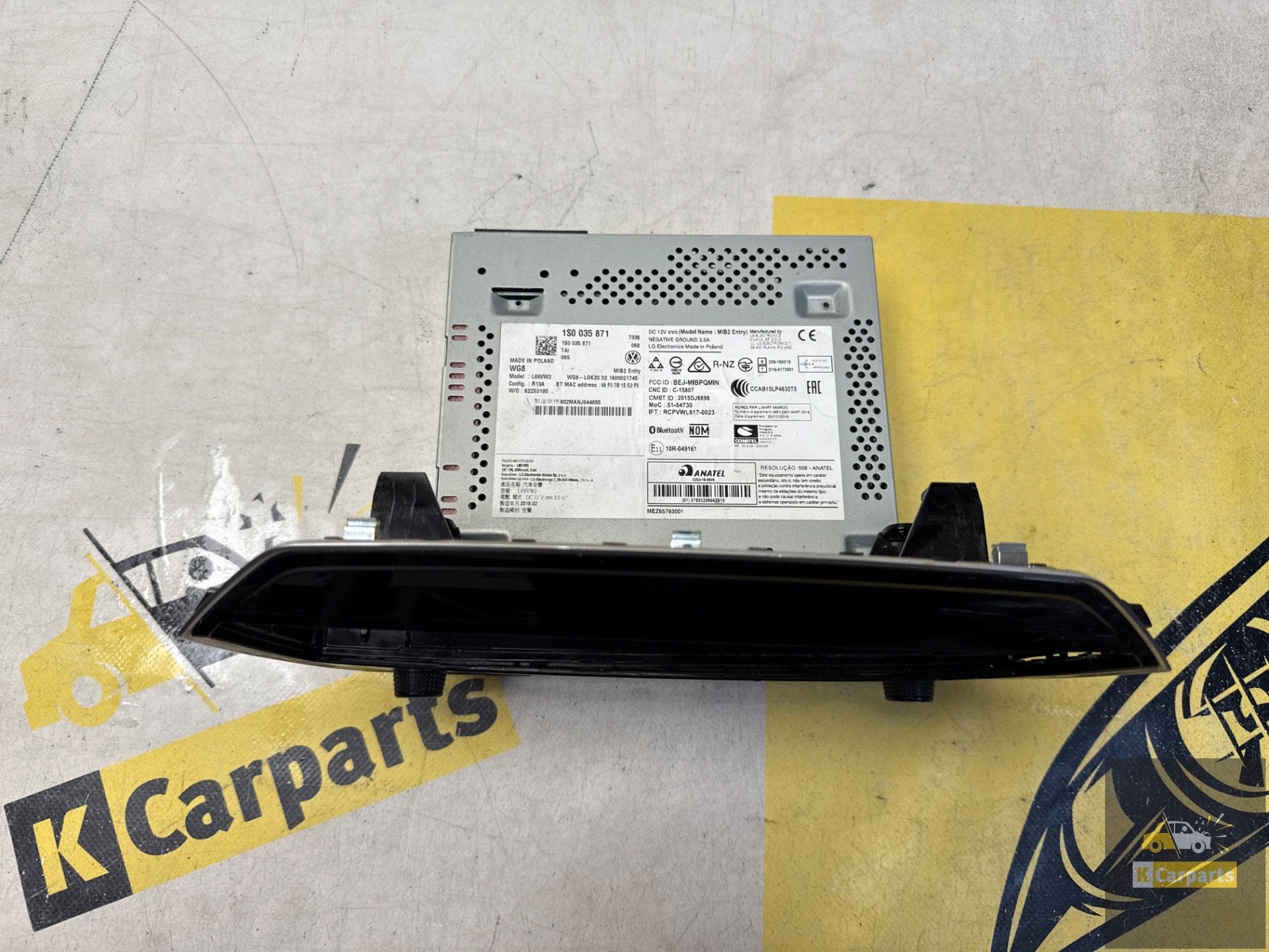 Volkswagen up radio 1s0035871, Info@fabrikant.eu, Ophalen of Verzenden, Fabrikant BV, Gebruikt