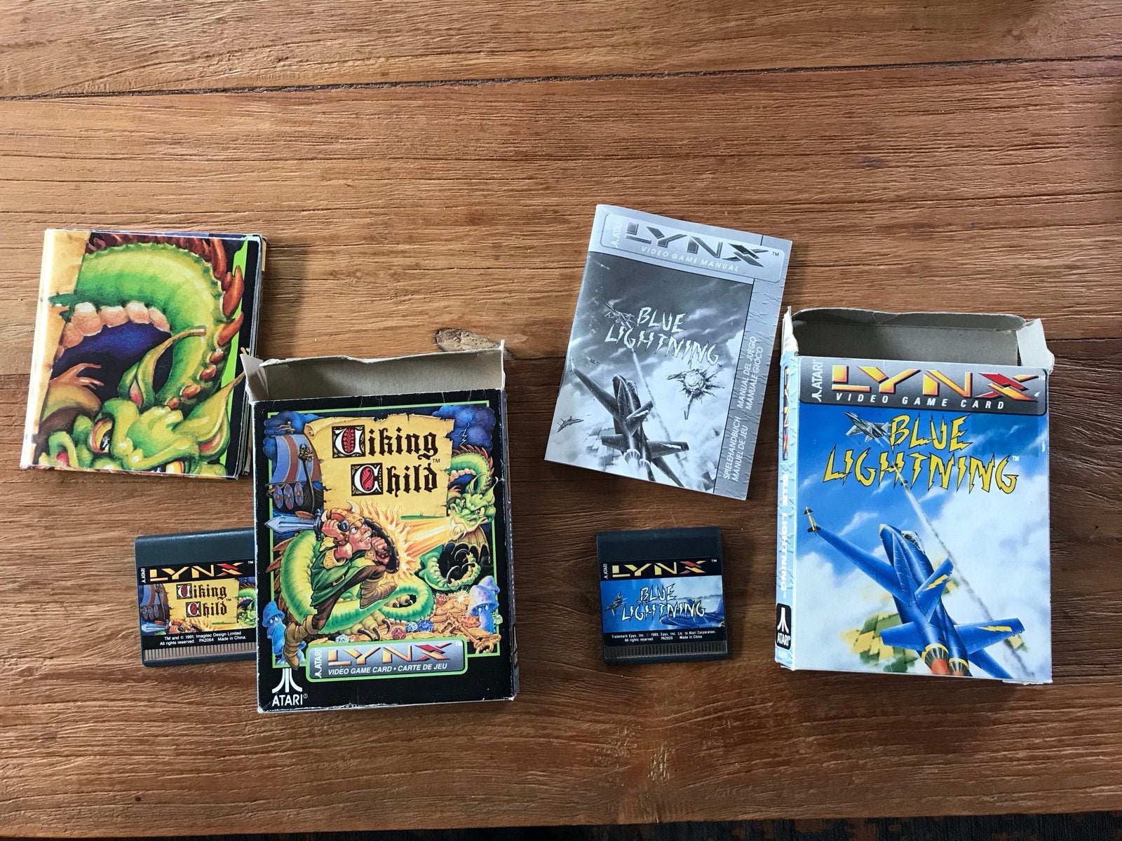 2 Atari Lynx games: Viking Child & Blue Lightning (CIB), Spelcomputers en Games, Avontuur en Actie, 1 speler, Ophalen of Verzenden