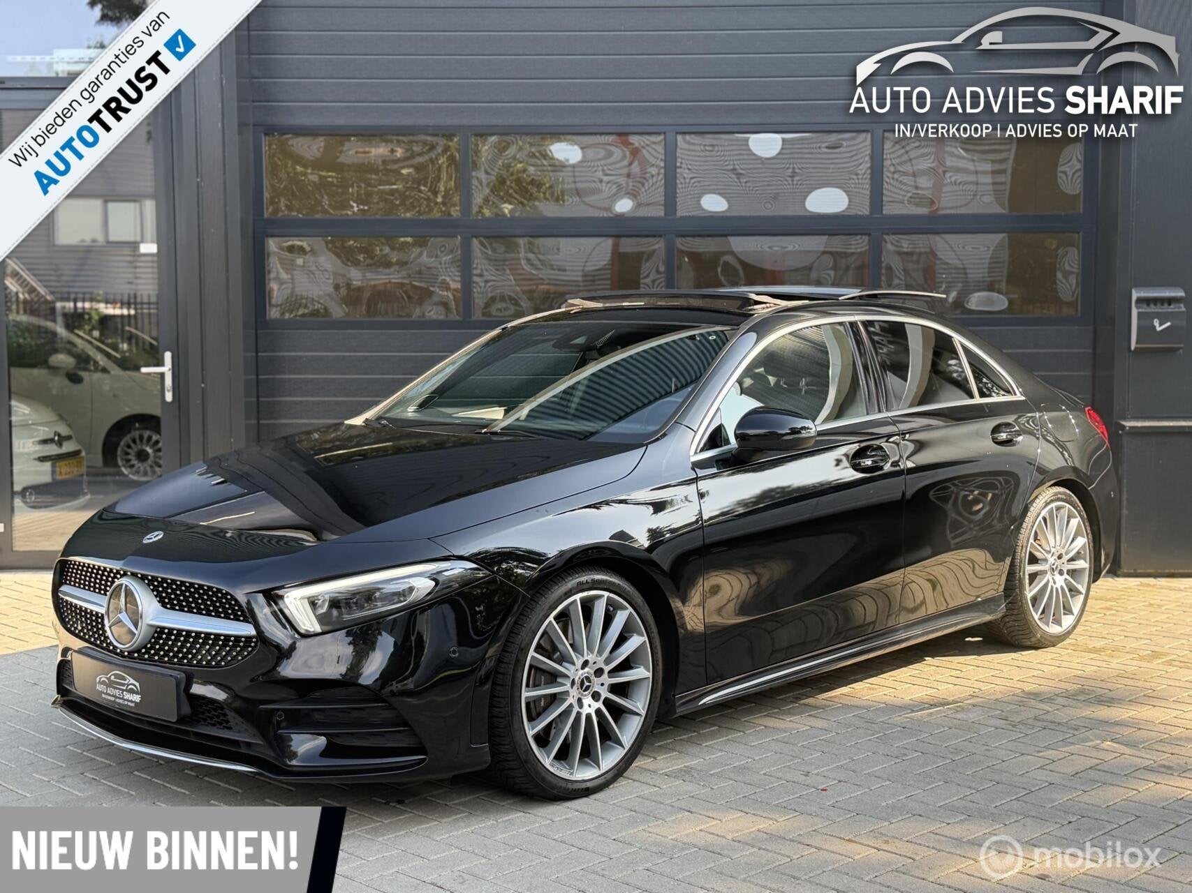 Mercedes A-klasse 250 Premium Plus |AMG|Pano|Camera|1e eig., Auto's, 15 km/l, Gebruikt, 4 cilinders, Met garantie (alle)