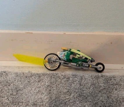Lego Ninjago Jay's Cyber Draak Motorfiets met minifiguur, Ophalen of Verzenden, Zo goed als nieuw