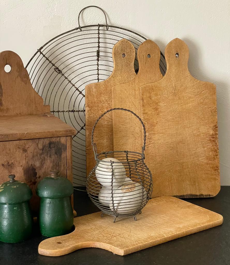 Brocante oude houten broodplankjes / broodplankje, Ophalen of Verzenden