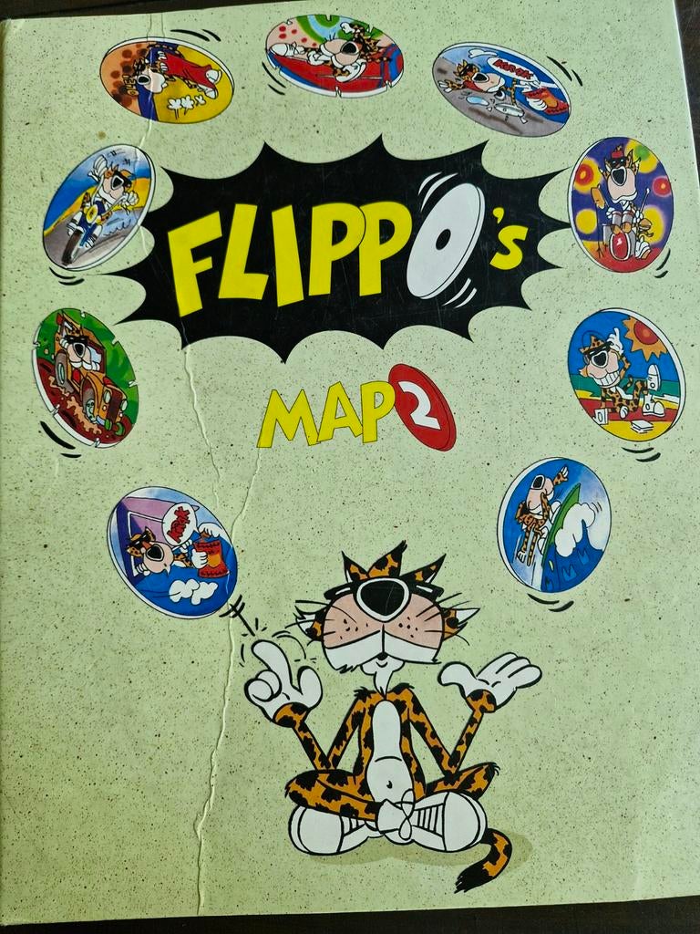 Flippo Map 2 niet compleet (gevuld 241a-320), Verzamelen, Ophalen of Verzenden, Strip, Verzameling, Met verzamelmap(pen)