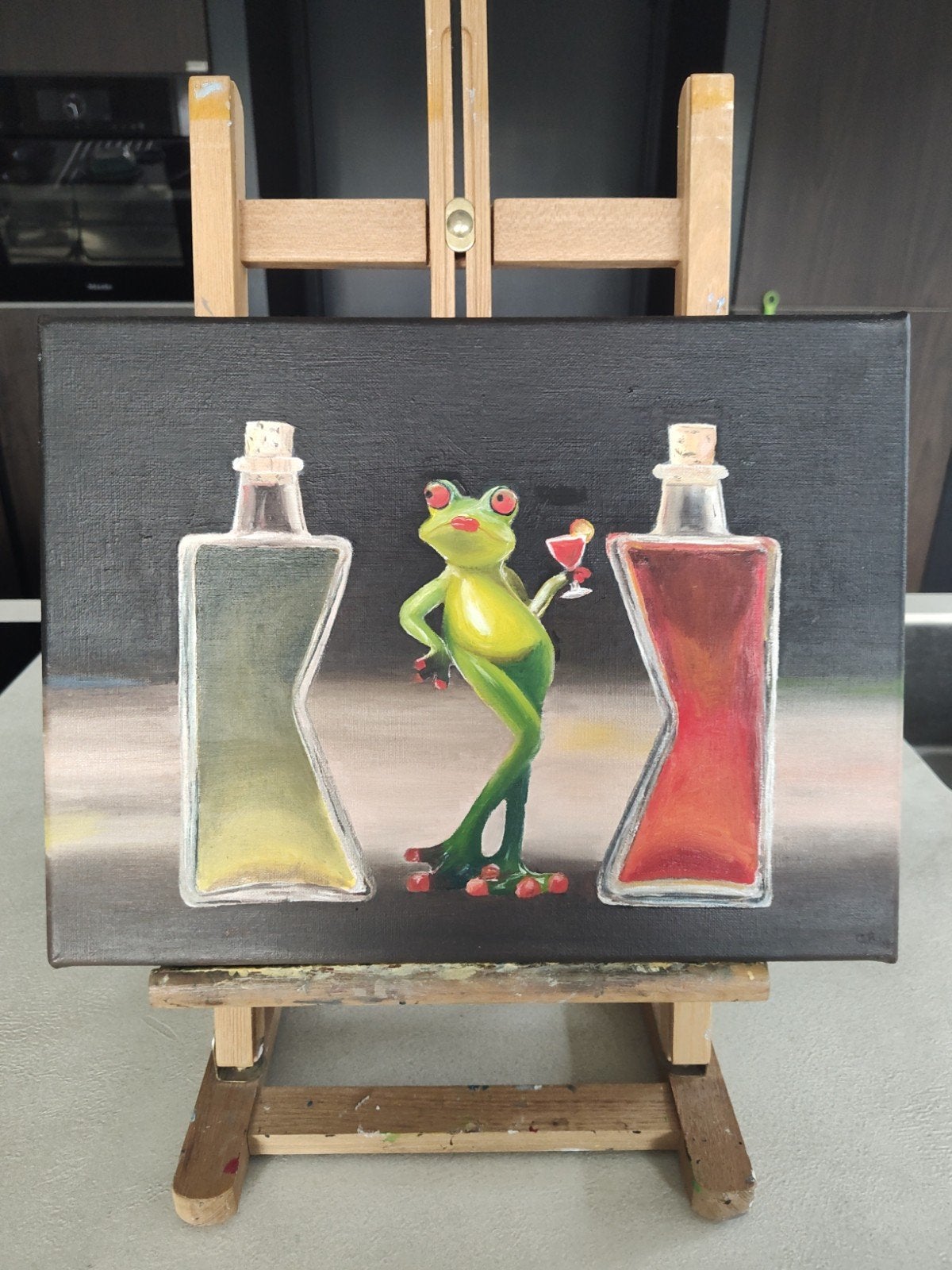 olieverf schilderij, Antiek en Kunst, Ophalen of Verzenden