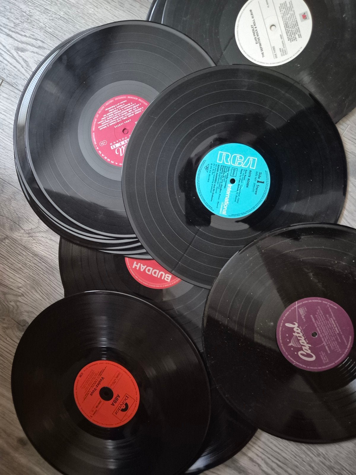 60 lp's zonder hoes, LP, Gebruikt, Pop, Ophalen of Verzenden