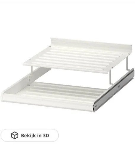 Uittrekbaar schoenenrek voor paxkast ikea - Wit, Ophalen of Verzenden, Nieuw