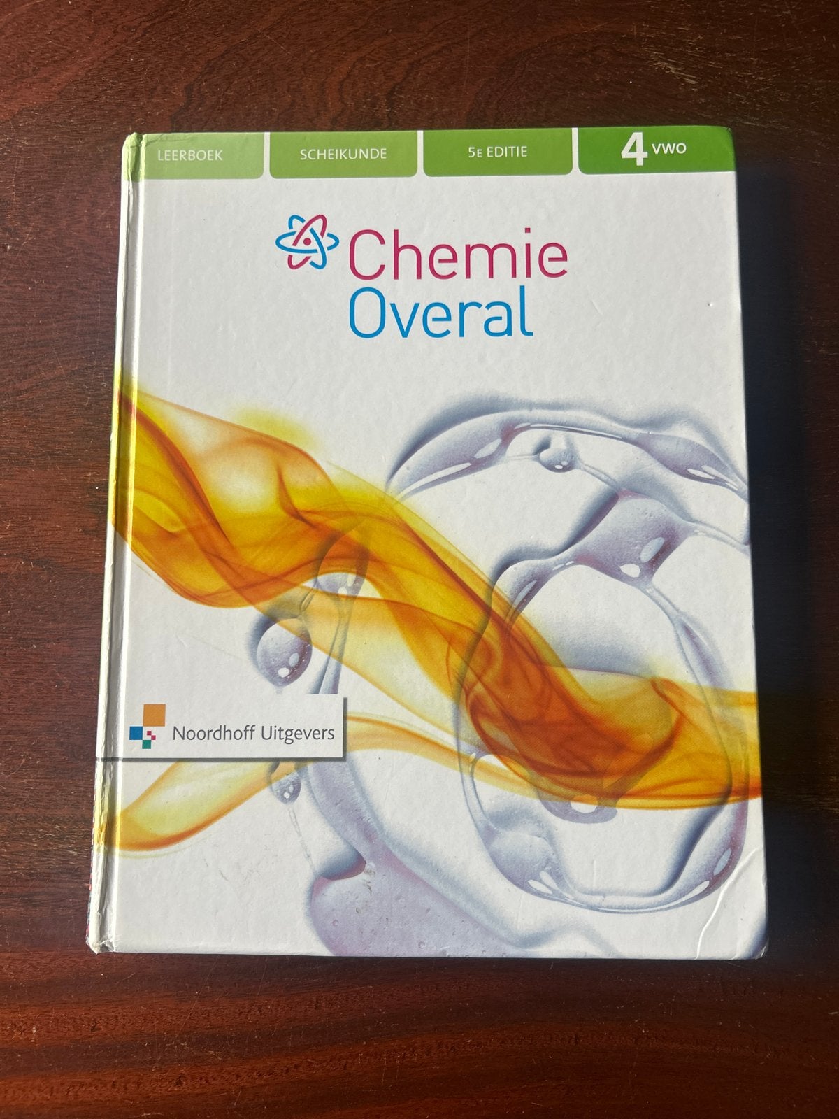 Chemie Overal 4 vwo Leerboek 5e editie Noordhoff Uitgevers, Ophalen of Verzenden, Beta, Zo goed als nieuw, Niet van toepassing