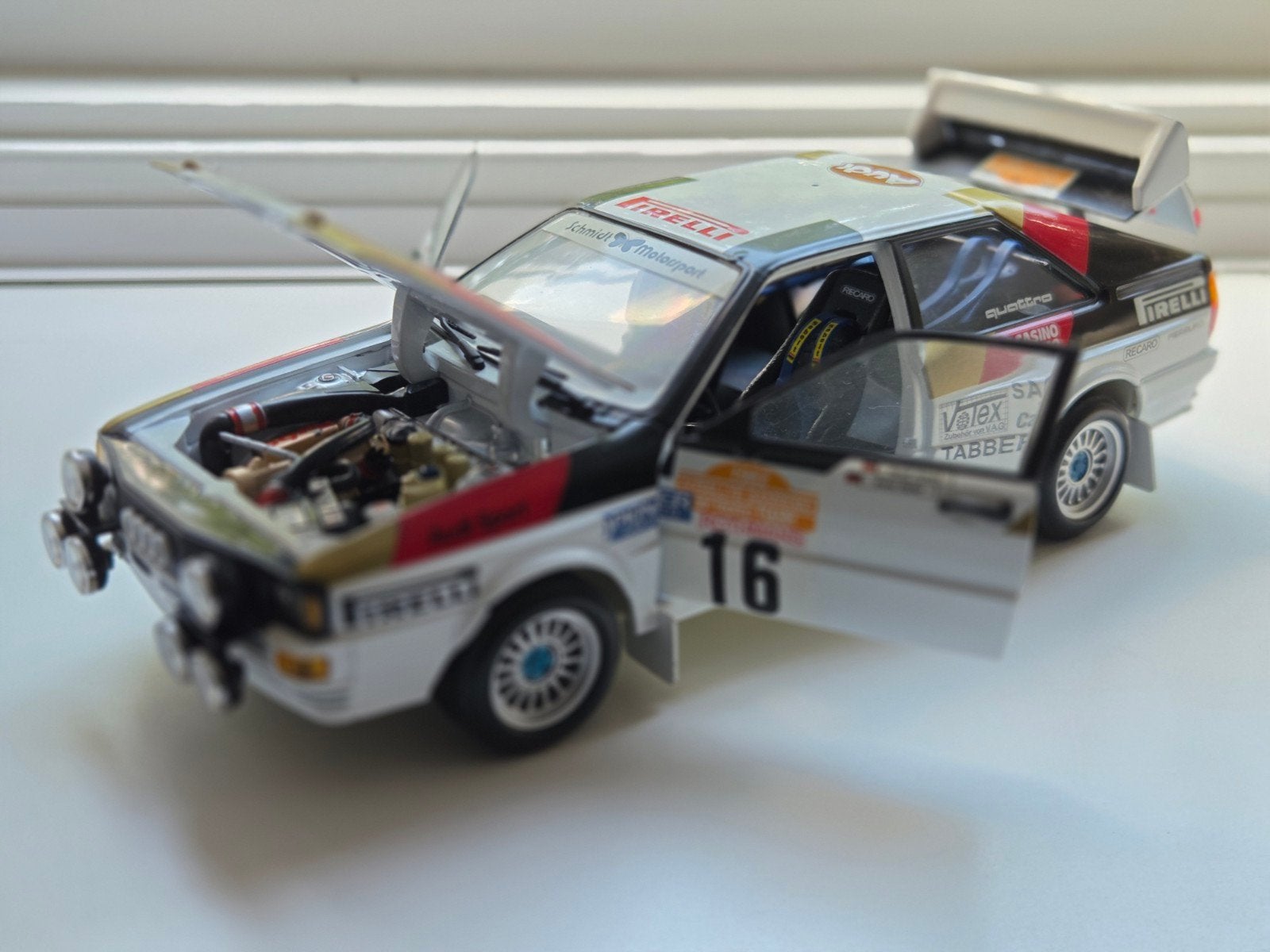 Audi Quattro Rally Sun Star 1:18, Ophalen of Verzenden, Gebruikt, Auto, Sun Star
