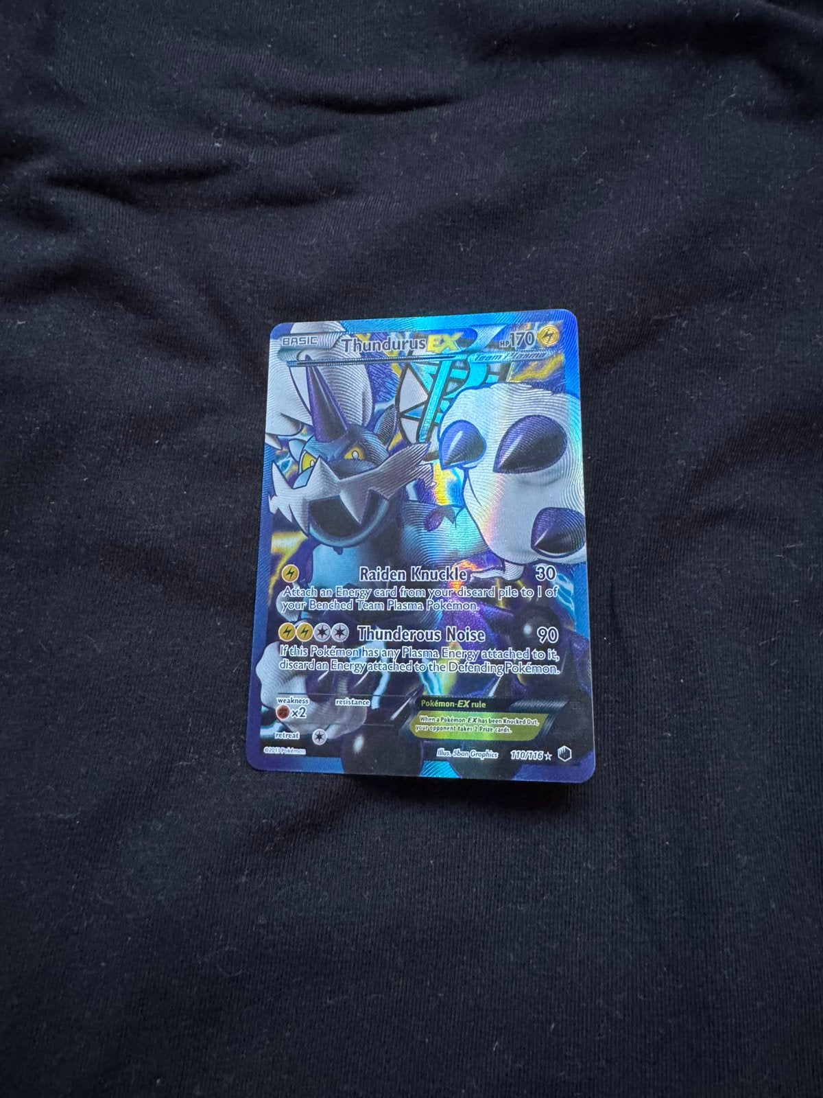 Thundurus ex full art PLF 110, Ophalen of Verzenden, Zo goed als nieuw