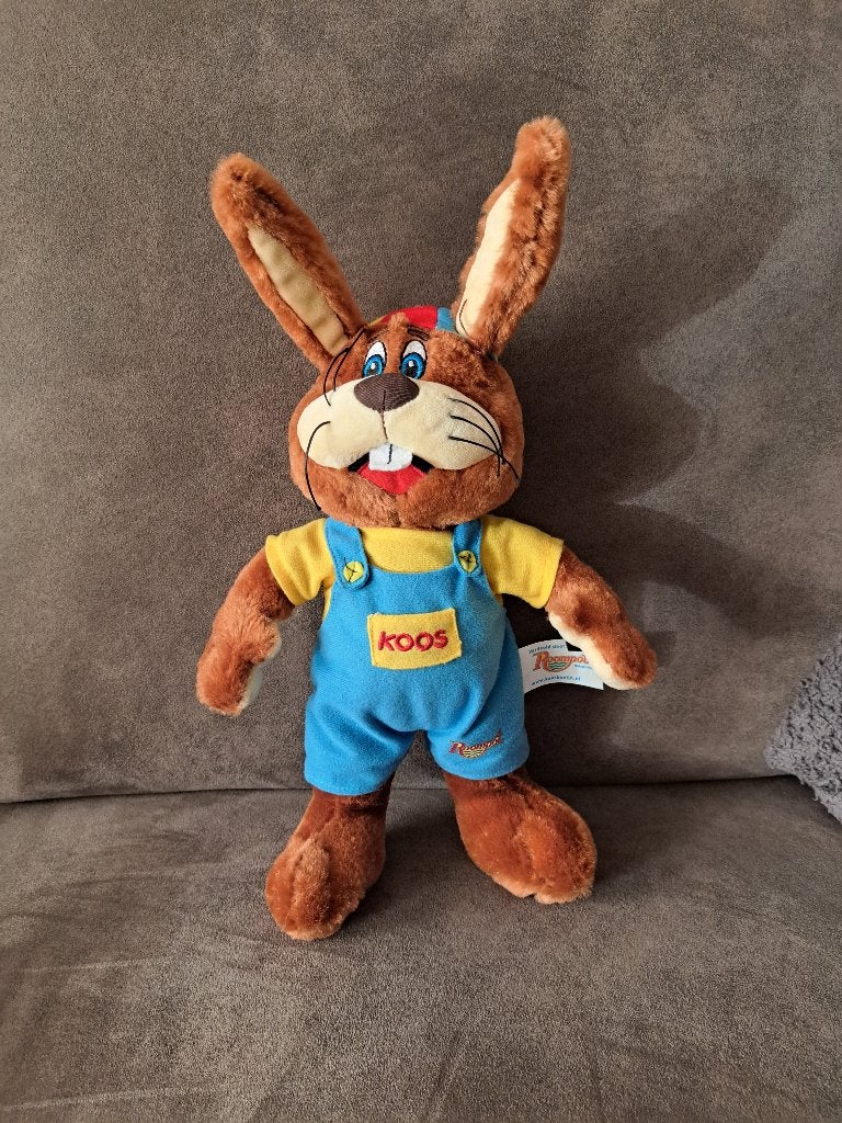 Koos konijn (Roompot), Kinderen en Baby's, Speelgoed | Knuffels en Pluche, Gebruikt, Overige merken, Overige karakters, Konijn