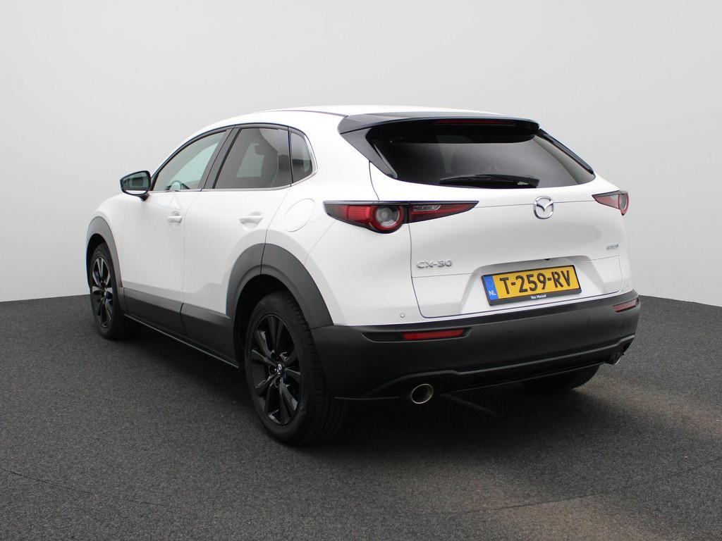 Mazda CX-30 2.0 e-SkyActiv-X M Hybrid Luxury | LEER | STOEL-, Auto's, Mazda, Voorwielaandrijving, Gebruikt, Euro 6, Wit