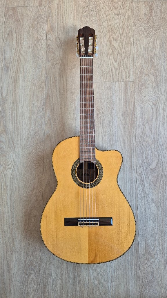 Mooie klassieke Aria gitaar met element incl. gig bag, Ophalen, Zo goed als nieuw, Klassieke of Spaanse gitaar, Met (piezo-)element